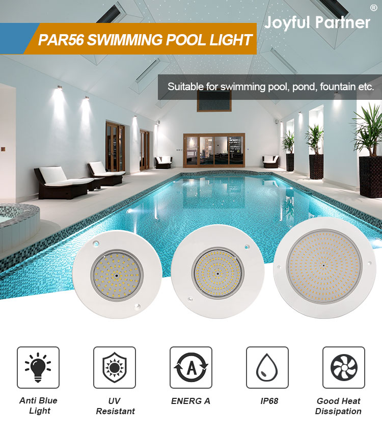 Underwater LED Pool Light PAR56 6W AC12V Ultra Thin H=7.5mm 10W 18W 25W 35W RF Remote Control