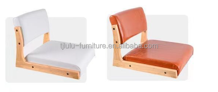 Seatback Room And Solid Wood Natural Dining Legless Floor Chair For Living Room Minimalist Design