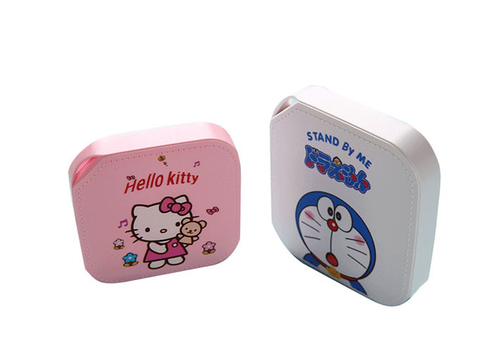 Leather Pattern Plastic Power Bank Square Shape High Charging Speed