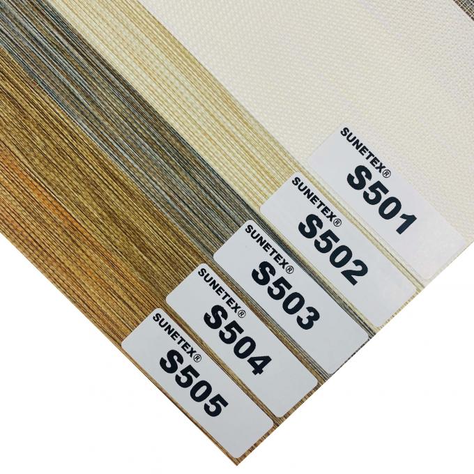 Fireproof And Waterproof White Custom Zebra Fabric For Zebra Shade Blinds 0
