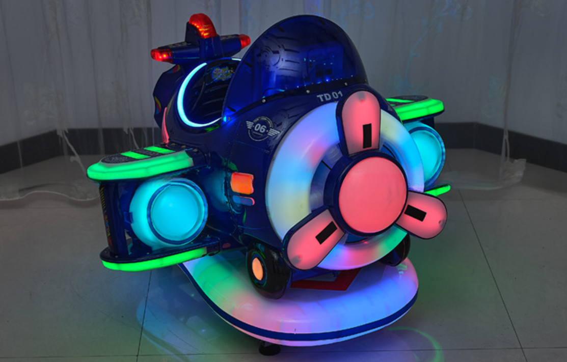 2022 kids ride games machine children plane kiddie ride with mp5 screen
