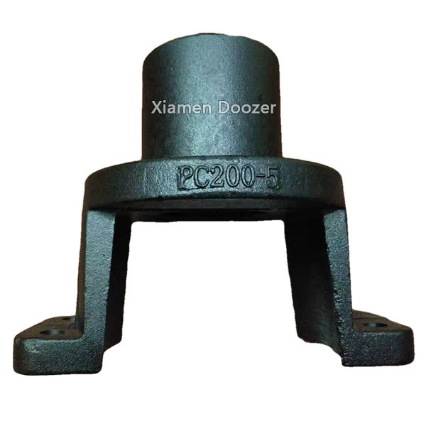 PC200-5 Excavator Parts Recoil Yoke Track Group Frontal Idler Guide Wheel U-Tape Frame