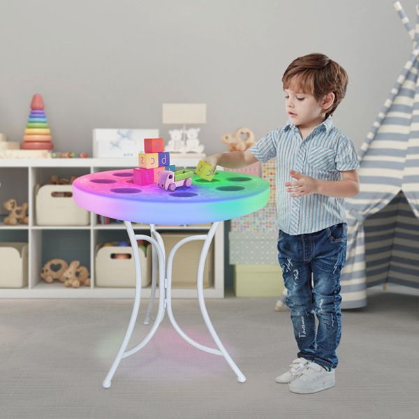 Musical Whack-a-Mole Game Table LED Interactive Touch Control Kids Activity Table Touch Color Change Waterproof