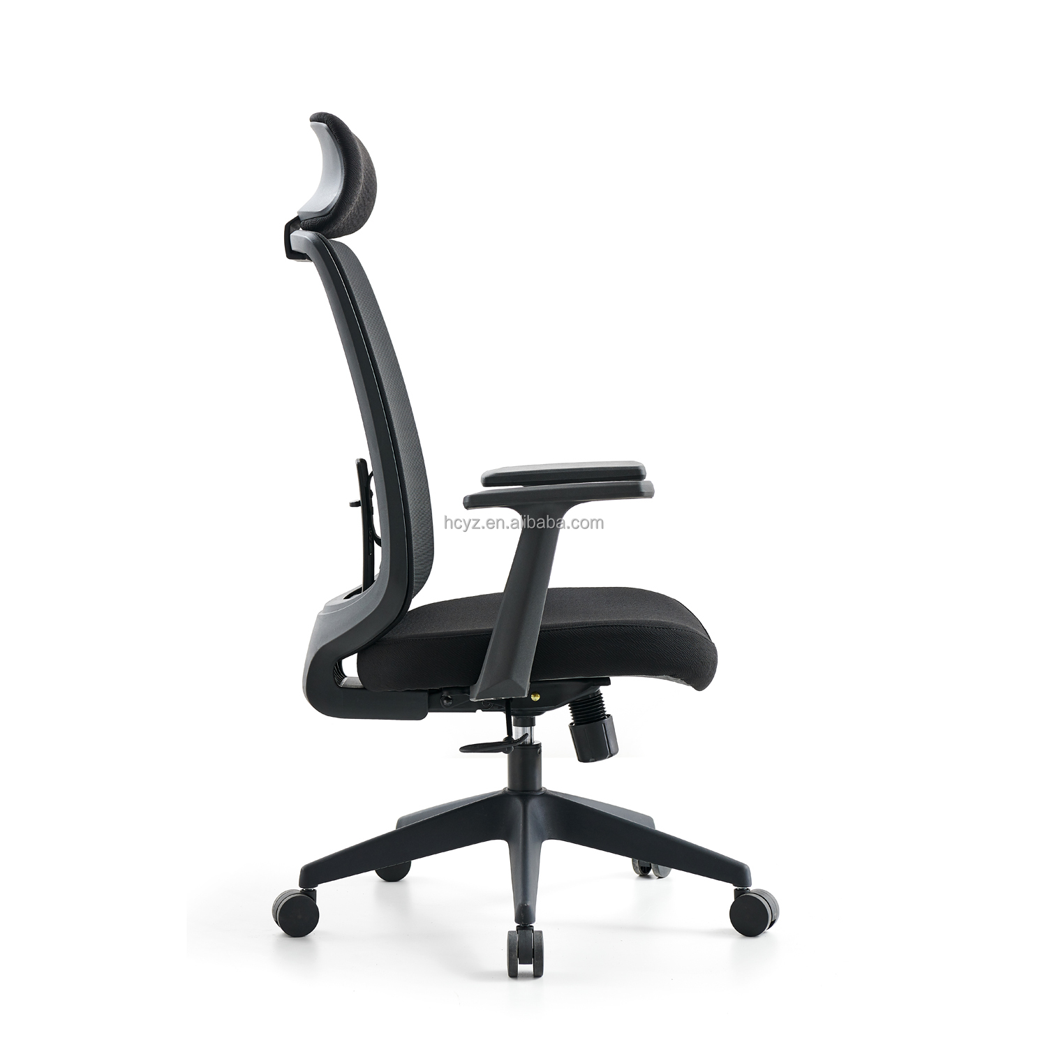 Comfortable Mesh Office Chair with Adjustable Backrest and Padded Lumbar Support