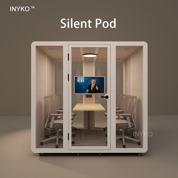 Portable Soundproof Booth with 40dB Noise Reduction and 1 Year Warranty for Office Pods