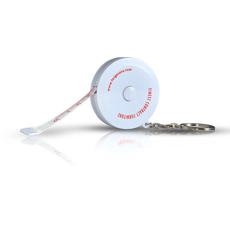 Wintape Quality 79inch 2Meters Mini Compact Keychain Soft Auto Lock Gift Retractable Measure Tape With Key Ring