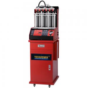 Quality 6 Injectors Fuel Injector Tester And Cleaner With Built In Ultrasonic Bath 110v 220v for sale
