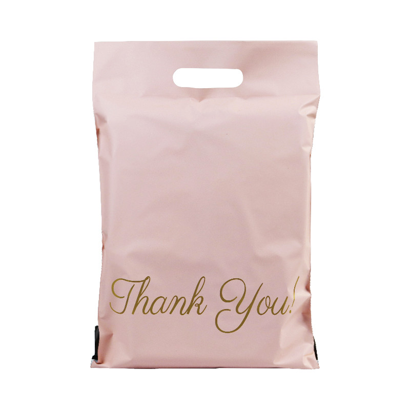 40mm-50mm Lips PE D2W Custom Biodegradable Poly Mailers With Hand