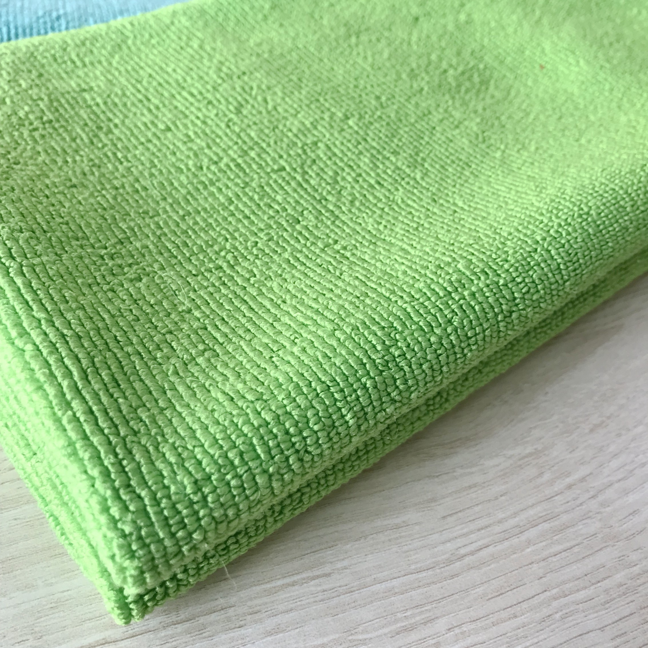 High weight warp knitting easy washing cake towels absorbing water microfiber wipes in kitchen