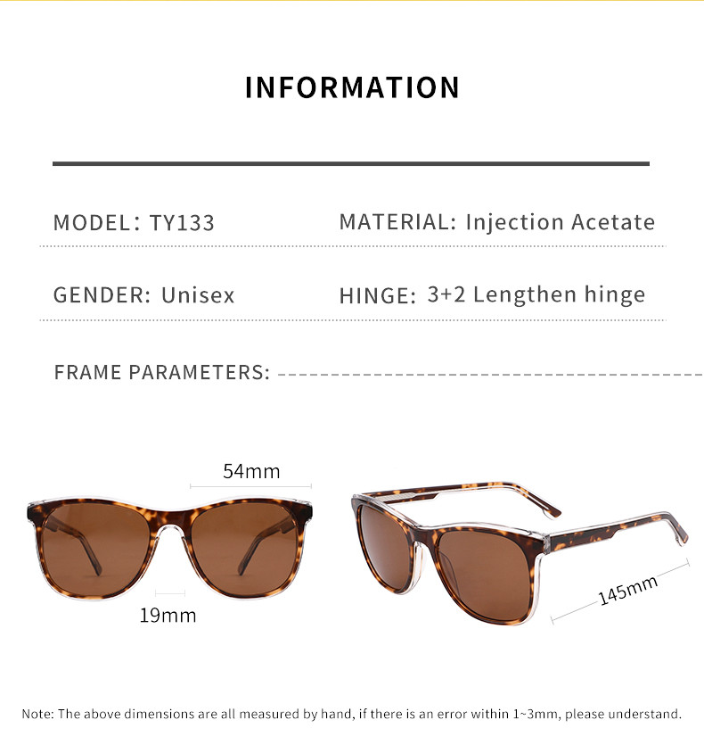 OEM Round Acetate Sunglasses Oversized For UV Ray Protection