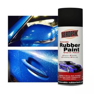 Quality Pearl Luster Rubber Paint Spray For Cars Peelable Colorful Aeropak Rubber Paint for sale