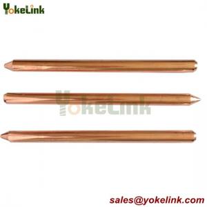 China Underground System copper bonded Lightning rod round Ground Rod on sale