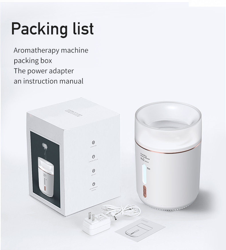 HOMEFISH H2O Cloud Mist Air Jellyfish Humidifiers Room Aroma Oil Diffuser 480ml