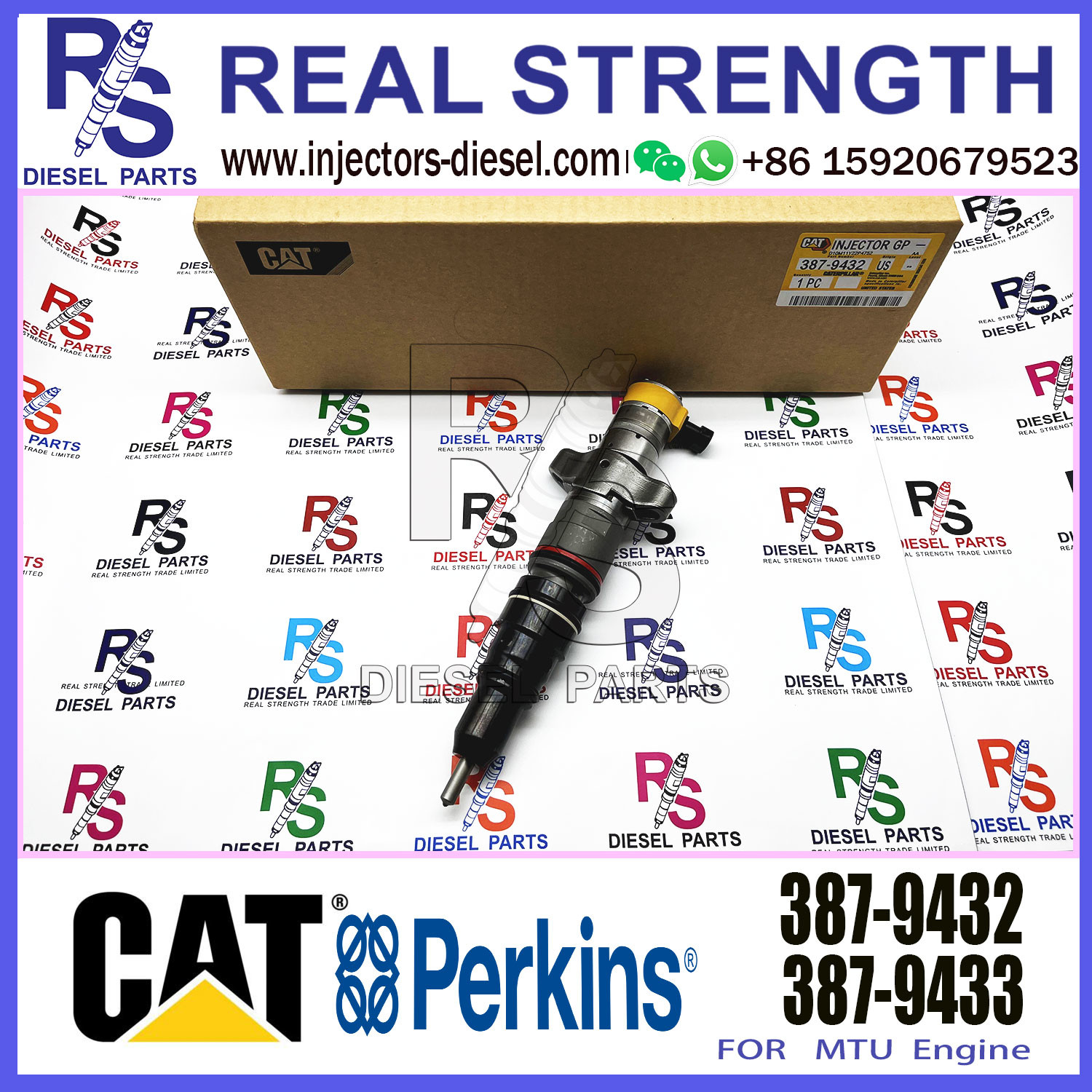 CAT C7 C9 Diesel Excavator Engine Parts Injector Assembly 387-9432 3879432 266-4446 254-4340
