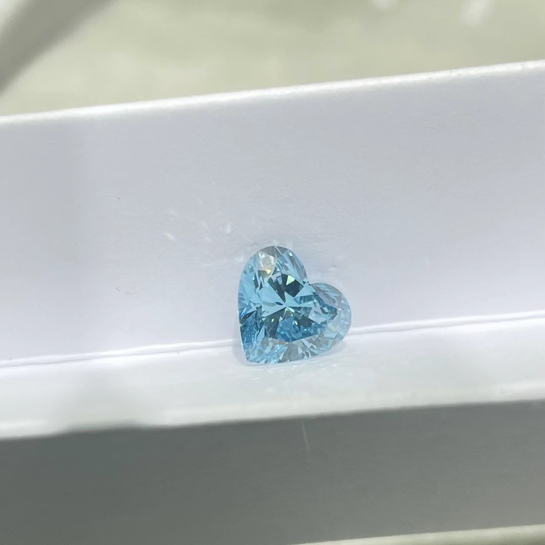 2.05ct Lab Grown Blue Diamonds Non Fluorescent High Clarity Accessory