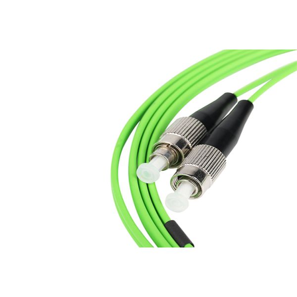 OM5 Customized ST To LC UPC Fiber Optic Patch Cords With Green FTTH