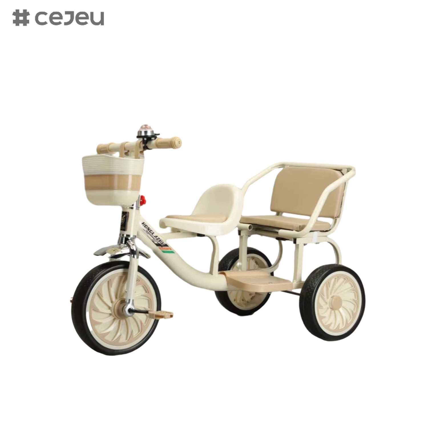 Kid Riding Tricycle with Compass Bell for All-Season Use with Easy-Grip Handles