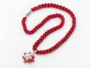 China Fashion natural most beautiful coral necklace women Jewelry wholesale from China red color on sale