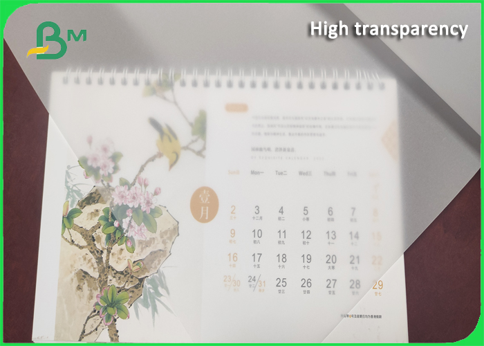 Transparent plotter paper