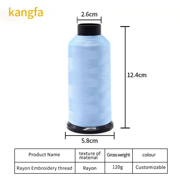 120d/2 Reflective Viscose Rayon Embroidery Thread for Garment Manufacturing Process