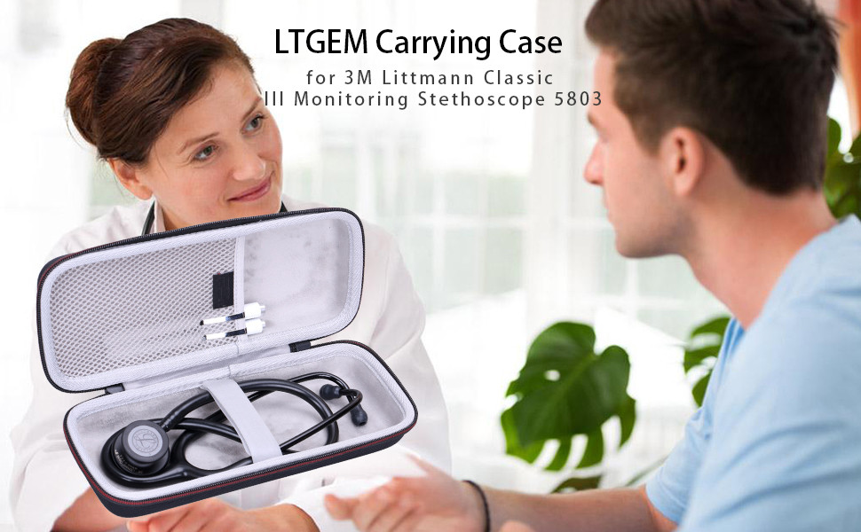 Outdoor 4.5" W Eva Stethoscope Storage Case Perfect Fit
