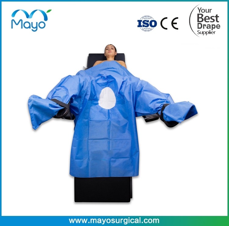 Sugrical Lithotomy Drape With Attached Leggings For Gynecological Procedures