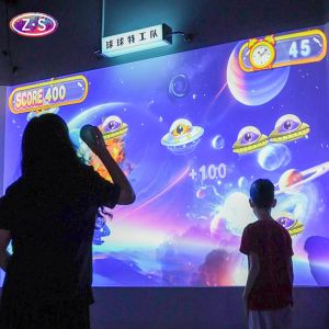 1024x768 Interactive Throw Wall Ball Projection Game System Durable Laser
