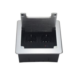 Double EU power computer table connected hidden desktop socket box