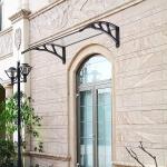 Clear Sun Shade 60x100cm Door Window Awning Canopy