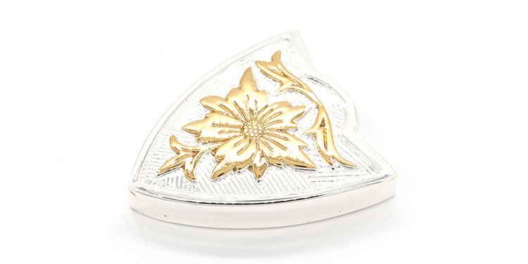 Popular 2 Color Decorative Belt Buckle Metal Durable Zinc Alloy Material