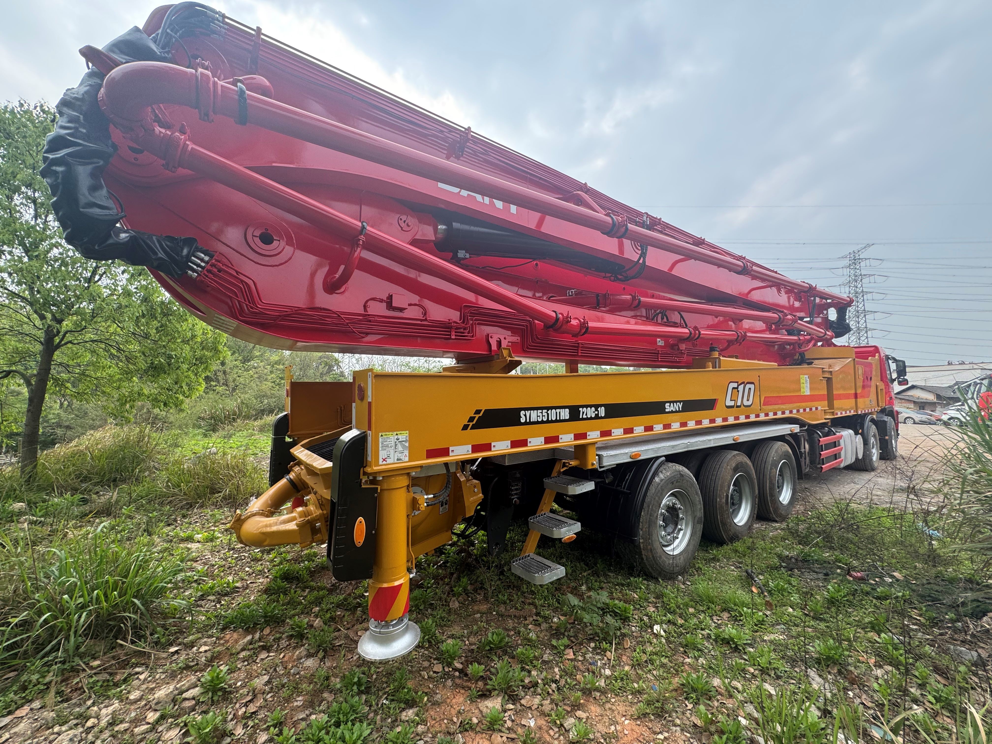 2020 Sany Heavy Industry 66m upgraded to 72m concrete pump truck direct sale