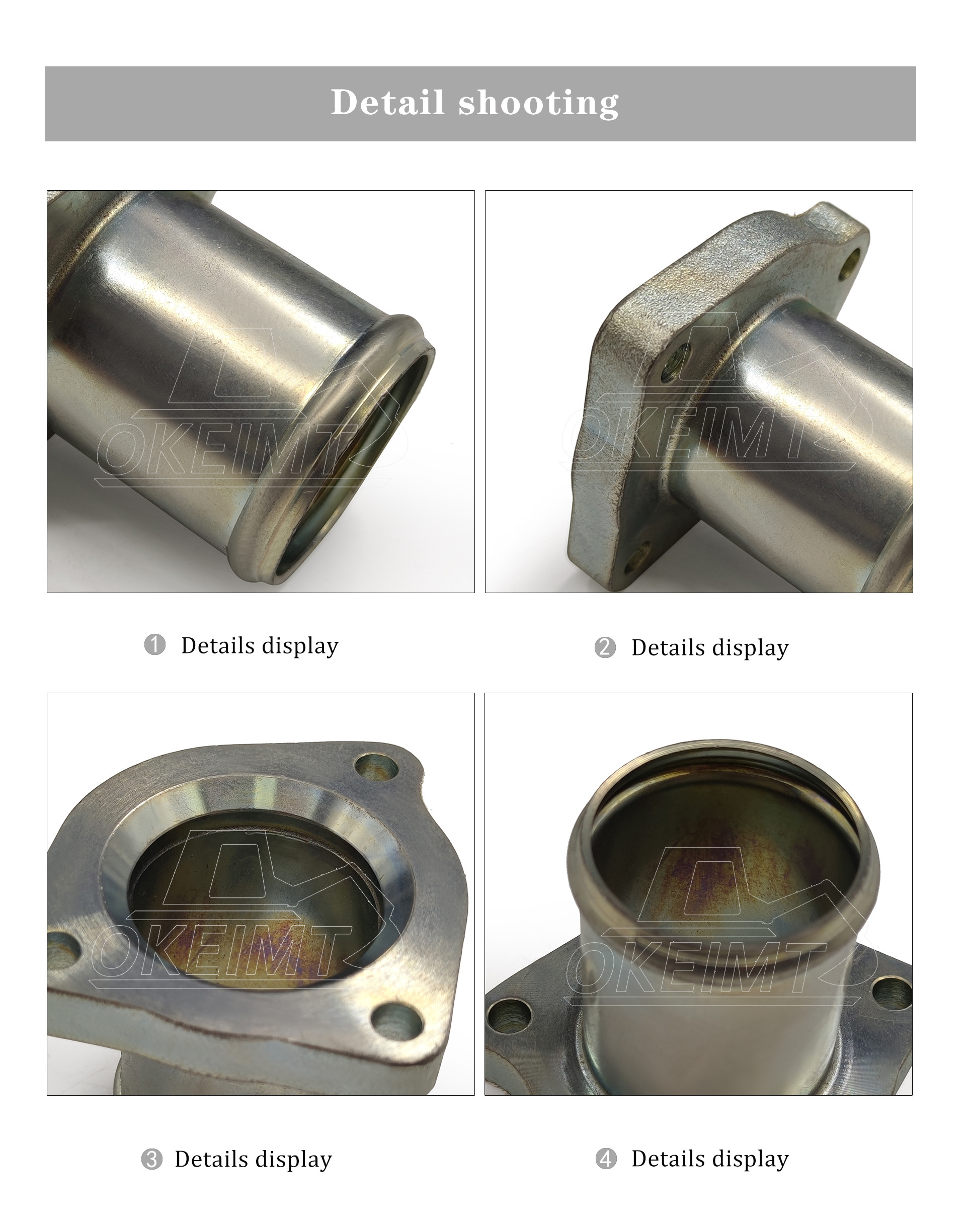Cummins Engine Parts Water Outlet Connection Tube 3943300 6D107