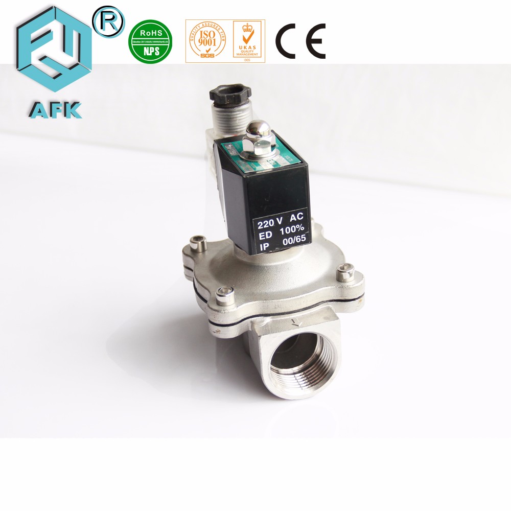 Stainless Steel 2 inch Normally Clsoed Helium Gas Solenoid Valve 220V