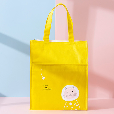 Custom Design Cartoon Review Bag Student Cloth Art Portable Study Bag Student Tutorial Bag Random Pattern