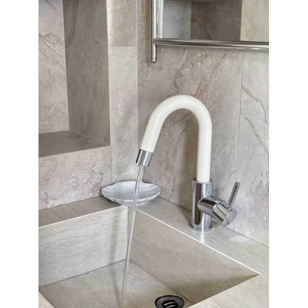 Natural Travertine Bathroom Washbasin | Elegant Stone Vanity for Villa & Apartment