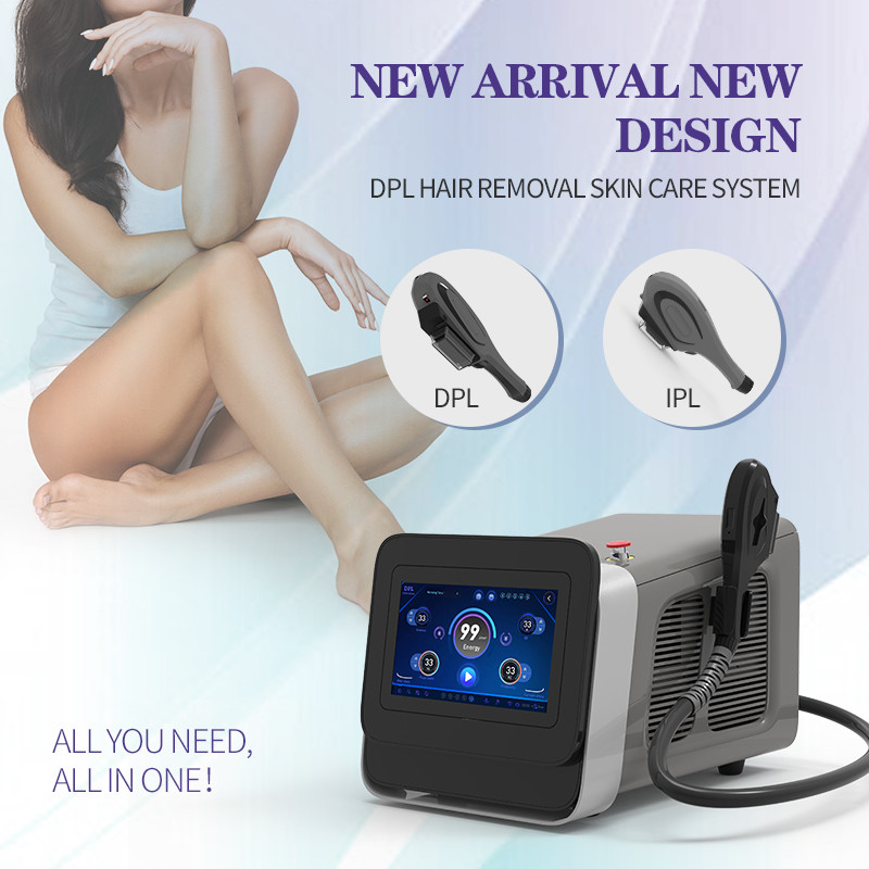 Ipl Hair Removal E Light Laser Machine Ce Approved 2 Handles