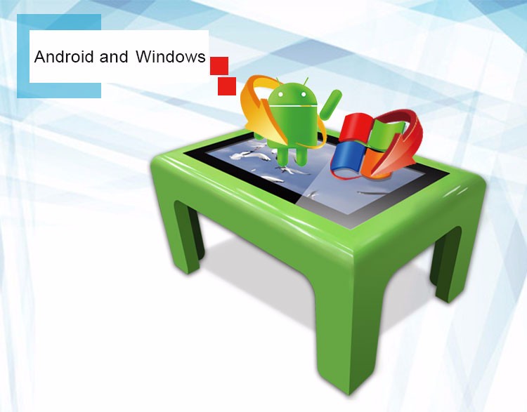 42 inch Modern Multimedia touch screen tables display for schcool teaching table