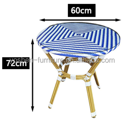 31inch Solid Rectangular All-Weather Aluminum Outdoor Table with Geometric Leg Design for Hotel Resort