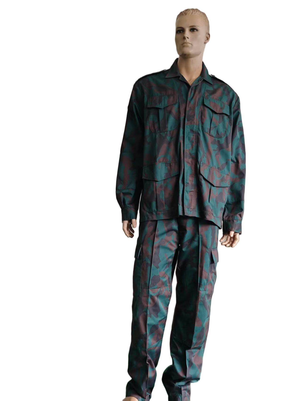 Tactical Forest Ops BDU Set Quad Pocket Jacket and Utility Straight Leg Trousers