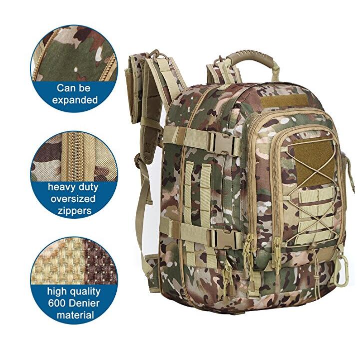Military Tactical Assault Backpack 3-Day Expandable Backpack Extreme Water Resistant Molle Rucksack For The Outdoors