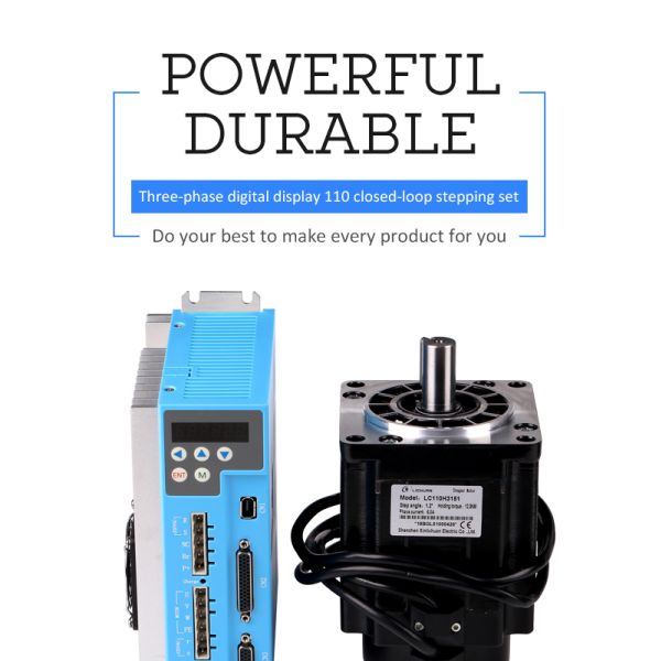 3 Phase 220V 20N.M LC110H3219+LCDA2260 Nema42 Easy Servo Closed Loop Stepper Driver