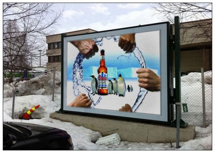 SMD3535 Outdoor Fixed LED Display 10mm IP65 Led Screen Waterproofing