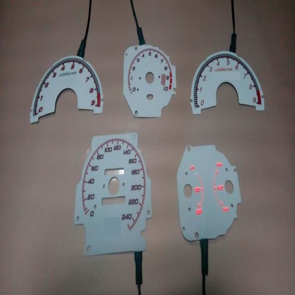 high bright custom glow gauge /el gauge /car dashboard