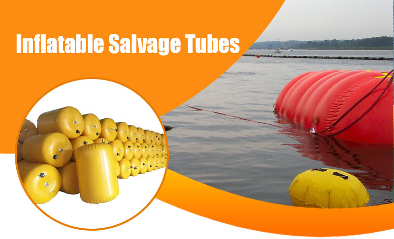 1.5m Inflatable Marine Salvage Bag High Buoyancy Quick Seal Valves ISO Certified