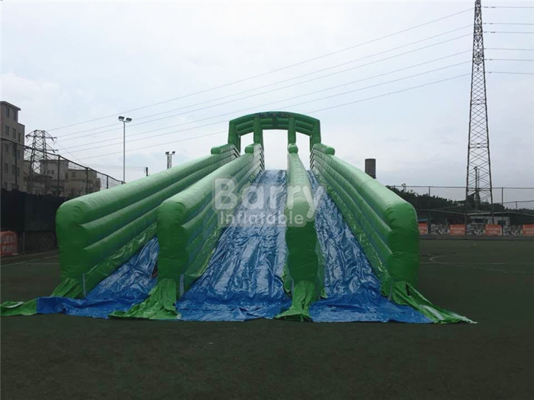 Durable Giant Inflatable Slide , Green 10000ft Blow Up
