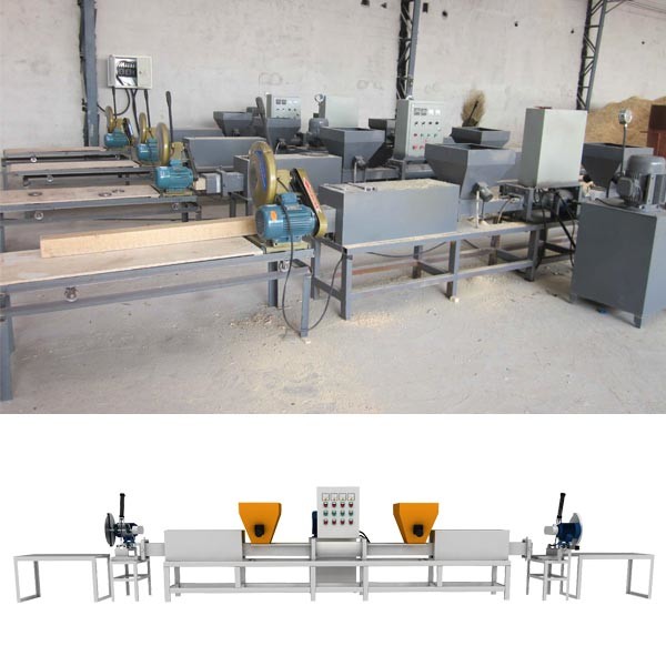Single Head CP Euro Wood Chips Pallet Blocks Machine
