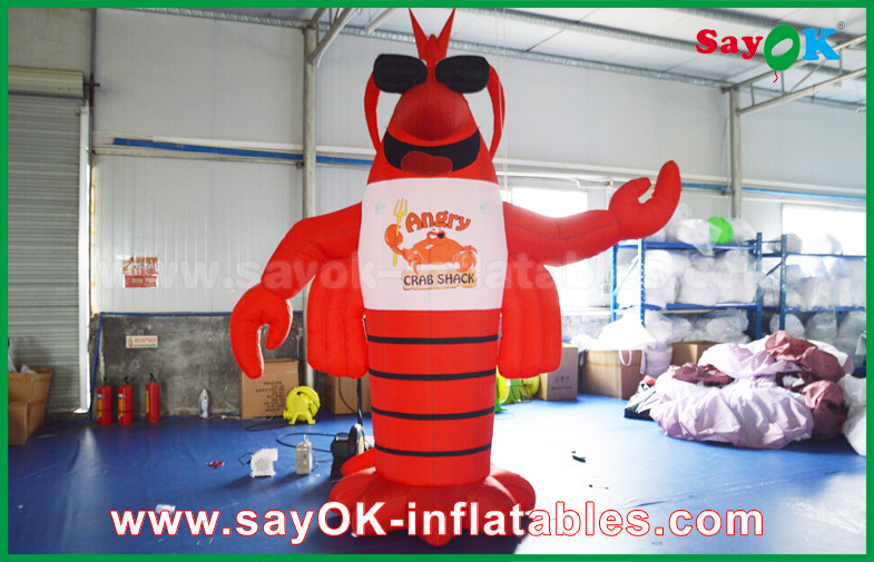 Big Red Inflatable Lobster for Advertising Decoration / Giant Artificial Lobster Model