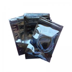 China Anti Static ESD Bags Shielding Poly Vacuum Bags With Zip Lock Open Top on sale