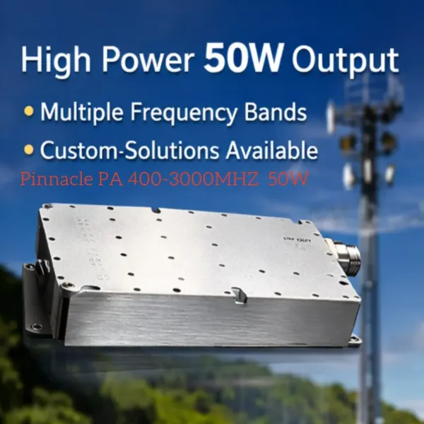 Ultra Wideband RF Power Amplifier Module 2500 to 6000MHz 50W Output Power Suitable for 5G WiFi 6 Satellite and Radar System Applications
