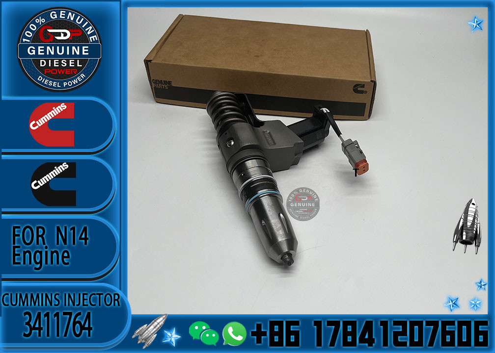 Diesel engine spare parts common rail fuel injector 3411764 3411767 for Cummins Engine N14